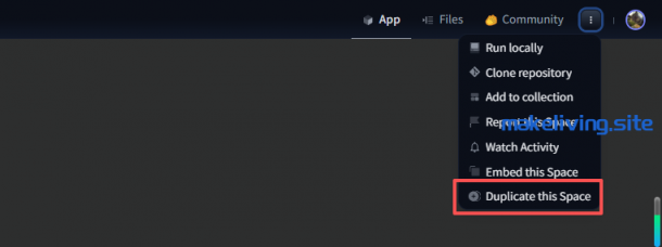 Hugging Face 拷贝模板